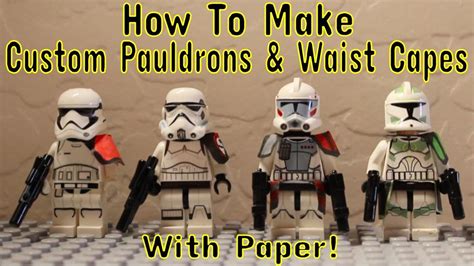 How To Make Custom Lego Star Wars Pauldrons And Waist Capes Kama