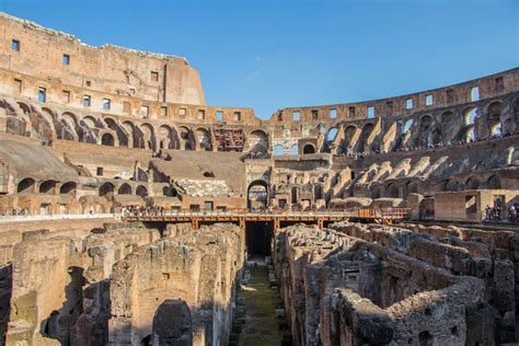 Inside Of The Colosseum Rome Creative Commons Bilder