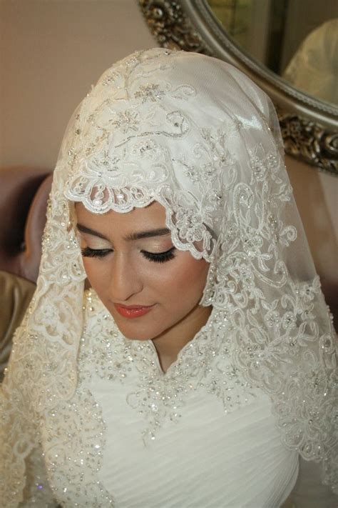 bridal hijab veil headscarf hijabi bride muslim wedding gown hijabi brides muslimah wedding