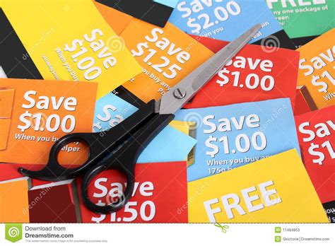 Coupon clipping stock image. Image of financial, budgets - 11484853