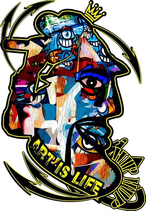 Abstract Hip Hop Life Sticker By Codynorris Hip Hop