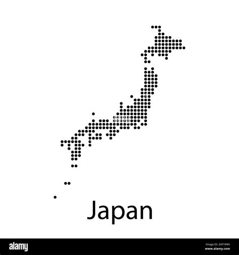 Very Detailed Japan Map Vector Outlines Stock Vector Image And Art Alamy
