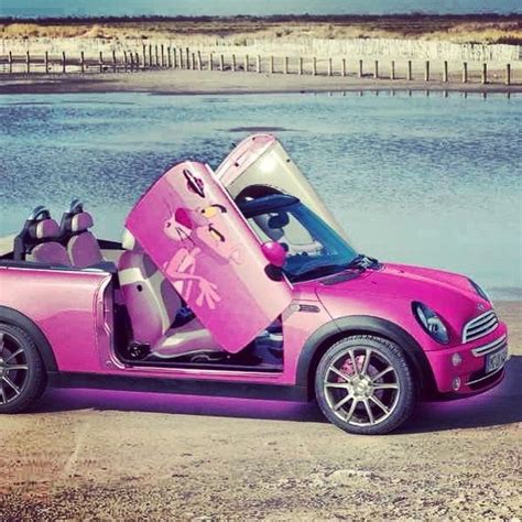 The Pink Panther Pink Mini Cooper Pink Car Cute Cars
