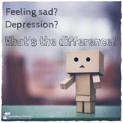 The Difference Between Feeling Sad And Depression Counselling Directory