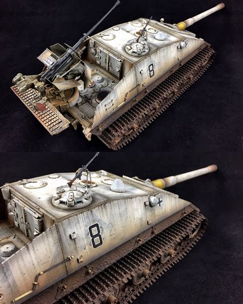 My 135 Trumpeter Jagdpanzer E100 Krokodil Modified Model Tanks