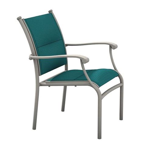 Tropitone Sorrento Padded Sling Dining Chair With