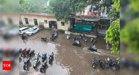 Ahmedabad Gets Waterlogged After Two Hours Of Rain Ahmedabad News