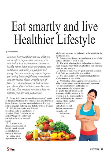 Eat Smartly And Live Healthier Lifestyle Healthy Living Lifestyle