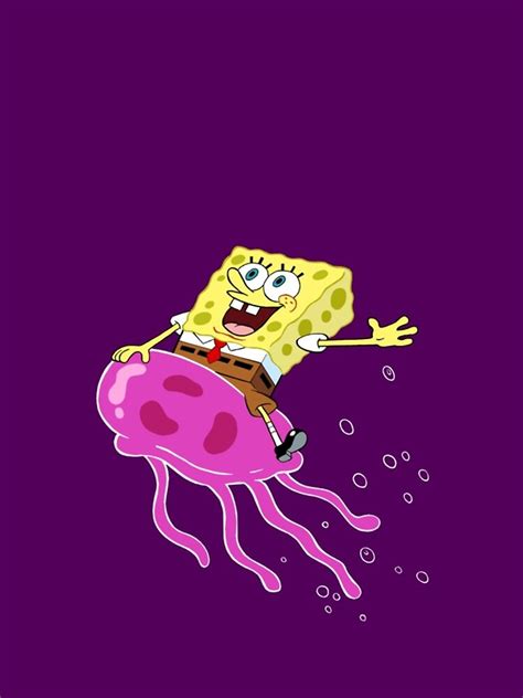 Spongebob Riding A Jellyfish Meme Sticker Iphone Case For Sale By