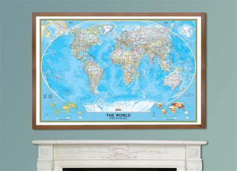 National Geographic Classic World Map By Mapsinternationalusa