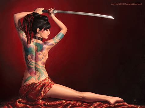 Nude Women Samurai Erotica Image