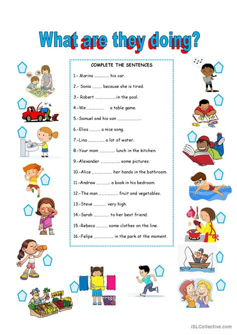 What Are They Doing Now English Esl Worksheets Pdf And Doc
