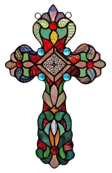 105 Best Stained Glass Crosses Images Stain Glass Cross Stained