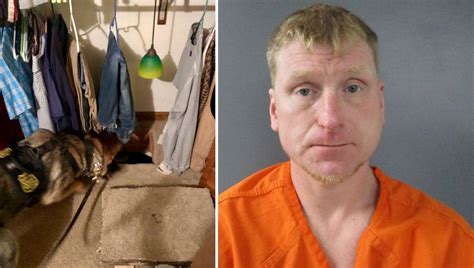 K 9 Finds Wanted Man In Crawl Space Behind Trap Door Wish Tv