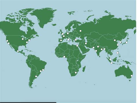Major World Cities Diagram Quizlet
