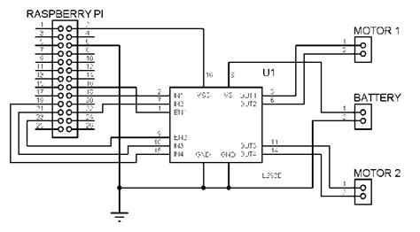 L293d Motor Driver Circuit Download Scientific Diagram
