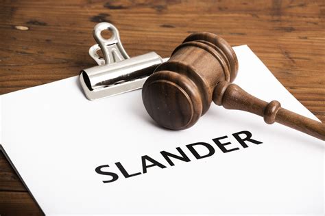 Slander Legal Definition Example Difference From Libel
