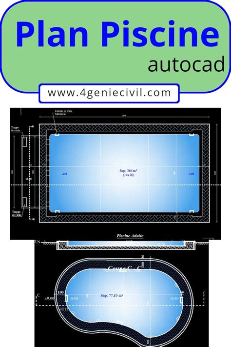 Plan Piscine Couverte Dwg Coupe Piscine Dwg Piscina Corte Dwg