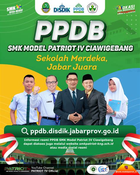 Ppdb 2022 Jawa Barat Resmi Dibuka Smk Model Patriot Iv Ciawigebang