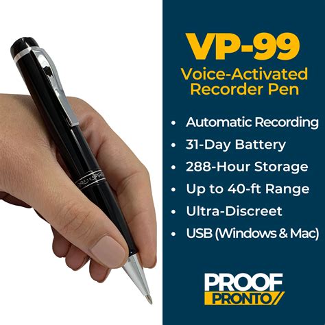 Pen Voice Activated Recorder