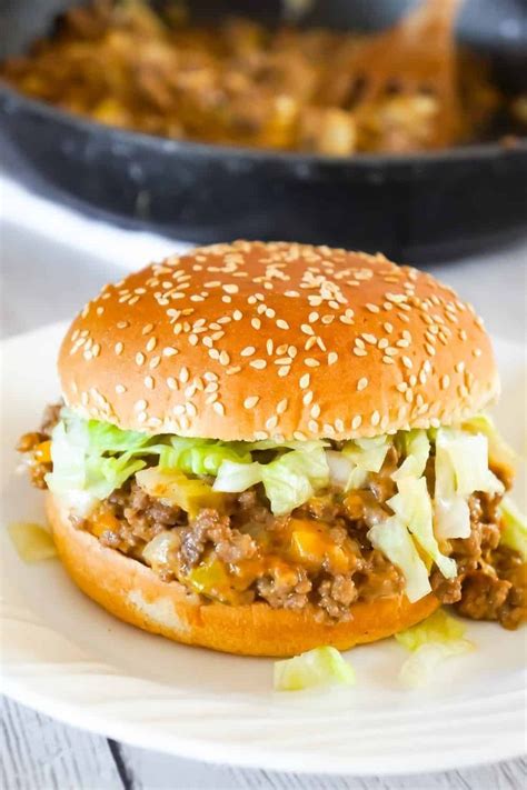The best sloppy joe sandwich recipie from scratch | cowboy sloppy joes. Big Mac Sloppy Joes are an easy ground beef dinner recipe ...