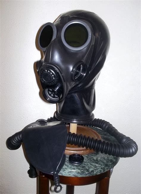 Heavy Rubber Fetish Custom Gas Mask Latex Hood With Dark Etsy
