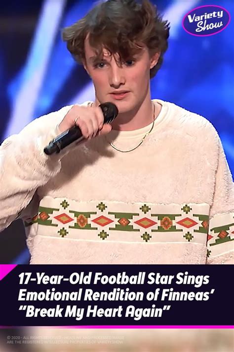 17 Year Old Football Star Sings Emotional Rendition Of Finneas Break