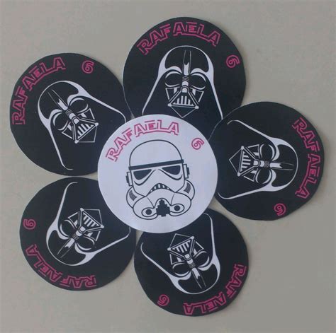 Happy star wars day everyone! Tag adesivo redondo Star Wars no Elo7 | D'Paula Artes ...