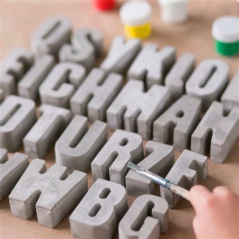 How many words are there? Alphabet Concrete Mold