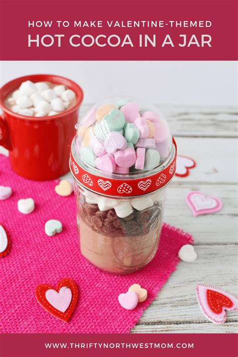 Valentine Hot Cocoa Mix In A Jar Affordable And Unique Valentines T