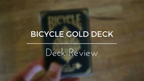 Bicycle Gold Deck Review Deck Reviews Youtube