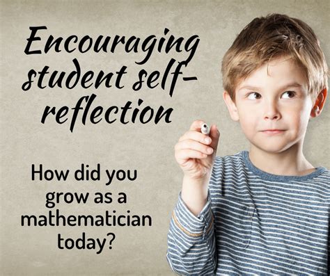 Encouraging Student Self Reflection Math Coachs Corner