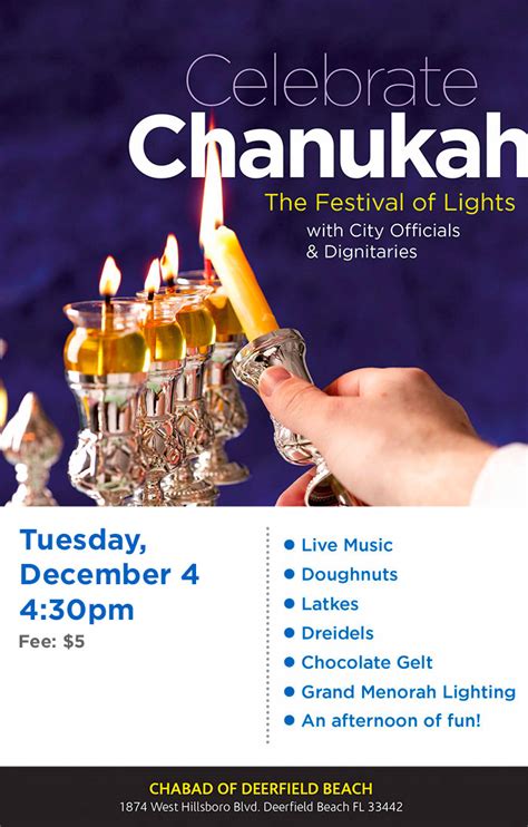 Chanukah Party Chabad Of Deerfield Beach