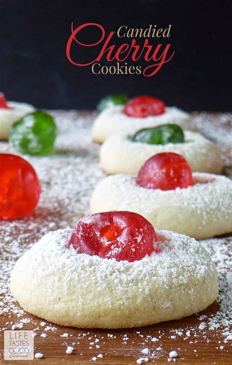 Candied Cherry Cookies Life Tastes Good