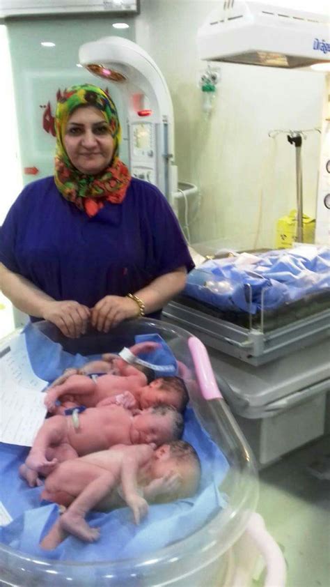سيدة ثلاثينية تنجب اربعة توائم في مستشفى العلوية التعليمي شبكة عراق الخير