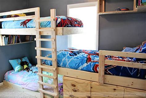 Three Beds Kids Room Design Ideas