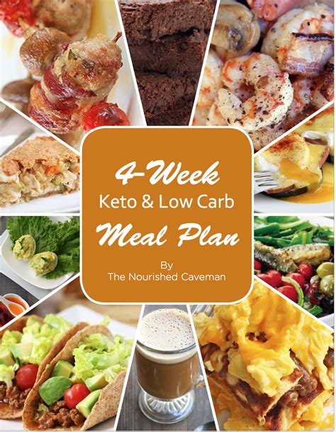 4 Week Keto And Low Carb Meal Plan The Nourished Caveman