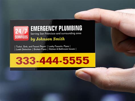 Plumbing Business Card Templates