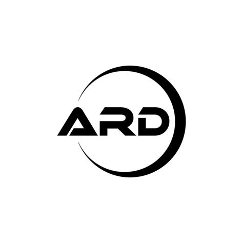 Ard Letter Logo Design In Illustration Vector Logo Calligraphy