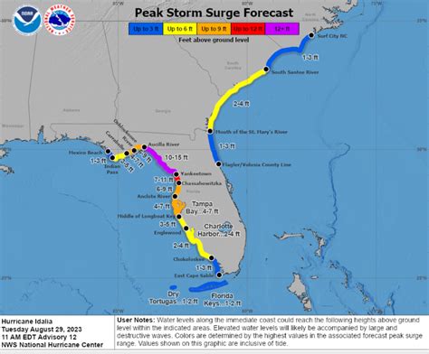 How Much Storm Surge Will Hurricane Idalia Bring To Florida See The
