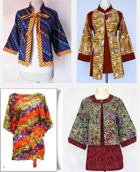 Model Baju Batik Kantoran Wanita Terbaru 2015 Dan 2016 Fashion Tren