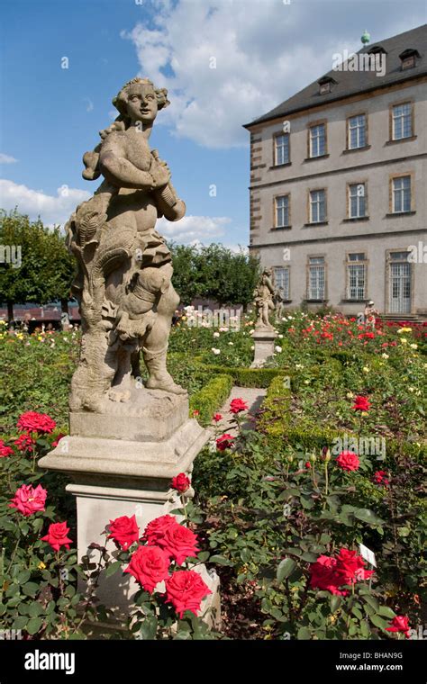 Rococo Statues Rose Garden Baroque Neue Residenz New Residence