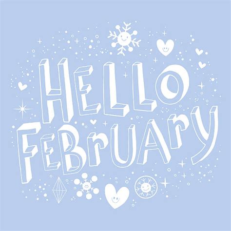 Royalty Free Hello February Clip Art Vector Images And Illustrations