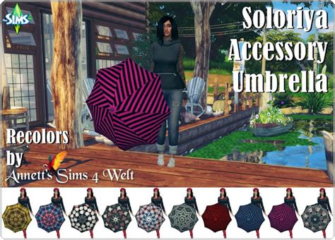 Soloriyas Umbrella Recolors At Annetts Sims 4 Welt Sims 4 Updates
