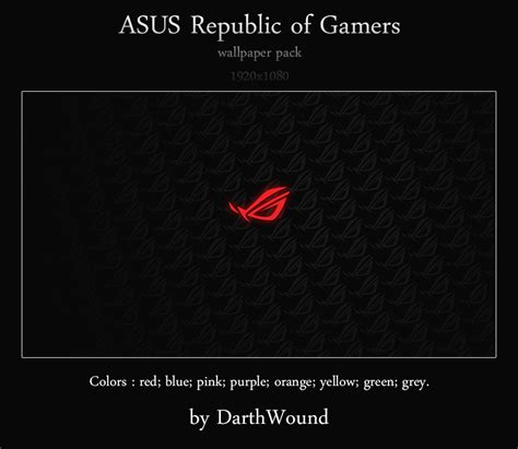Republic Of Gamers Pack By Darthwound On Deviantart