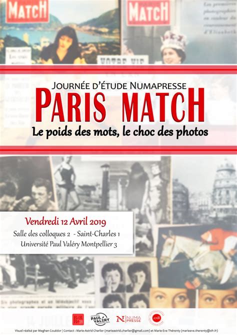 Journée détude Numapresse Paris Match Le poids des mots le choc des photos avril