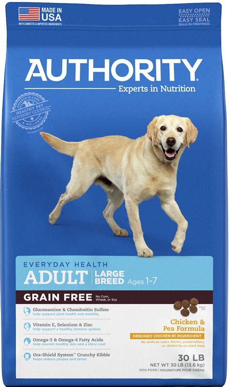 Authority Chicken And Pea Formula Large Breed Grain Free Adult Dry Dog