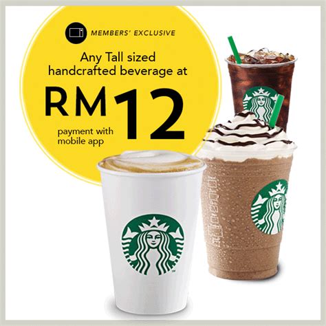 Applicable at all starbucks stores in malaysia except sunway lagoon kiosk. Starbucks Member Frappuccino Tall RM12, Grande RM13 ...
