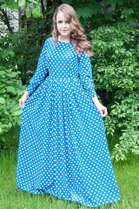 Горошек dresses with sleeves maxi dress long sleeve dress fashion dress moda sleeve