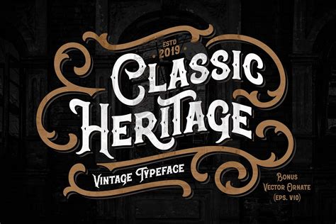 Classic Heritage Typeface 200989 Regular Font Bundles